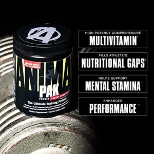 Animal Pak – Convenient All-in-One Vitamin & Supplement Powder – Zinc, Vitamins C, B, D, Amino Acids and More – Sports Nutrition Performance Mulitvitamin for Women & Men – 44 Scoops, Orange Crushed