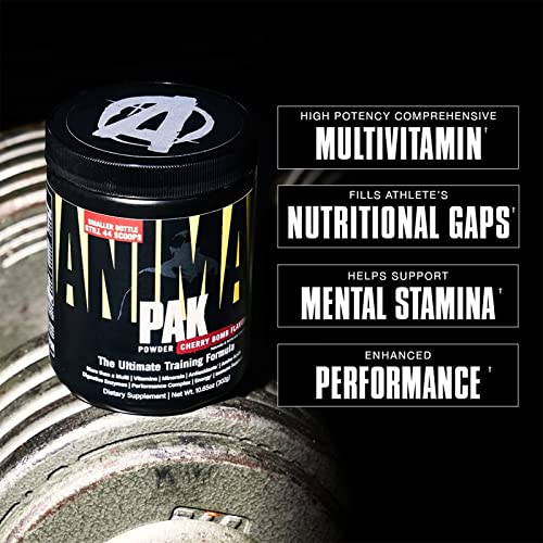 Animal Pak – Convenient All-in-One Vitamin & Supplement Powder – Zinc, Vitamins C, B, D, Amino Acids and More – Sports Nutrition Performance Mulitvitamin for Women & Men – 44 Scoops, Orange Crushed