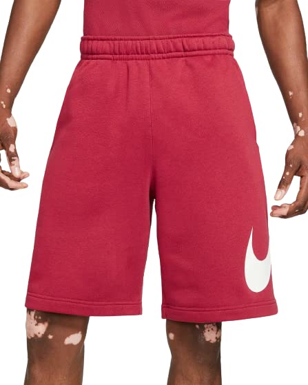 Nike Men's Sportwear Club Shorts (as1, Alpha, m, Regular, Regular, Pomegranate, Medium)