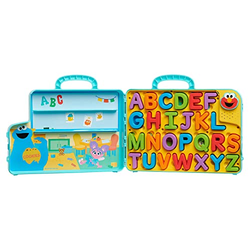 Just Play Sesame Street Elmo’s Learning Letters Bus Activity Board, Preschool Learning and Education, Officially Licensed Kids Toys for Ages 2 Up, Gifts and Presents