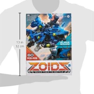 ZOIDS Hasbro Giga Battlers Alpha Shadow - Wolf-Type Buildable Beast Figure with Motorized Motion - Toys for Kids Ages 8 and Up, 60 Pieces (E5546)