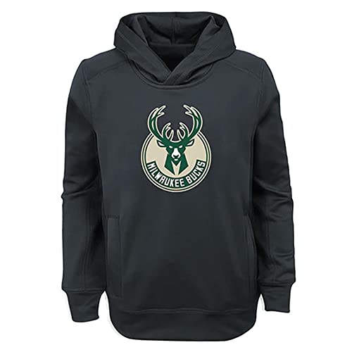 Outerstuff Youth Milwaukee Bucks Primary Logo Performance Fleece Pullover Hoodie (as1, alpha, m, regular, Medium)