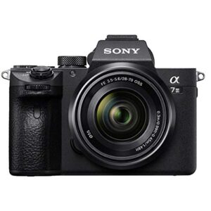 Sony a7 III Mirrorless Digital Camera with FE 28-70mm Lens, Bundle with Flashpoint Zoom Li-ion R2 TTL On-Camera Flash Speedlight