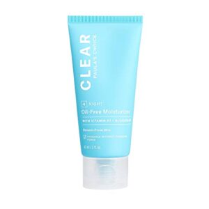paula’s choice clear oil-free moisturizer, lightweight face moisturizer for acne-prone skin, pore-minimizing niacinamide, soothing antioxidants, ceramides to calm redness