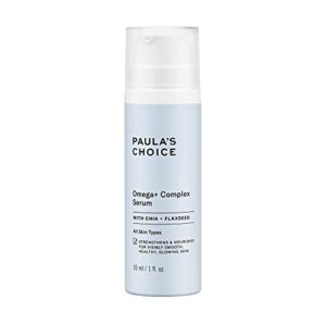 paula’s choice omega+ complex serum with hyaluronic acid, fatty acids & ceramides, lightweight hydration for fine lines & wrinkles and dryness, fragrance-free & paraben-free, 1 fl oz