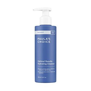 paula’s choice resist optimal results hydrating cleanser, green tea & chamomile, anti-aging face wash, dry skin, 6.4 ounce