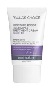 paula’s choice moisture boost hydrating treatment cream, niacinamide & hyaluronic acid, face moisturizer for dry skin, 2 ounce