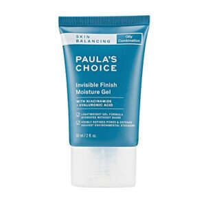 paula’s choice skin balancing invisible finish gel moisturizer with niacinamide & hyaluronic acid, large pores & oily skin, 2 ounce. packaging may vary.