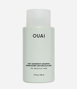 ouai anti-dandruff shampoo with salicylic acid. gentle hair cleanser for flaky and dry scalp. reduce itching, redness, and irritation (10 fl oz / 300ml)