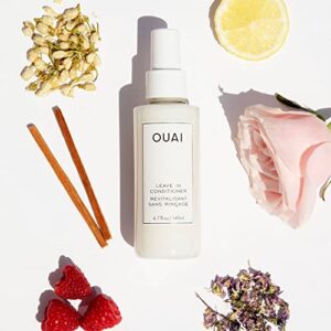 OUAI Leave-In Conditioner. Multitasking Mist that Protects Against Heat, Primes Hair for Style, Smooths Flyaways, Adds Shine and Detangles. Free from Parabens, Sulfates and Phthalates (4.7 oz)