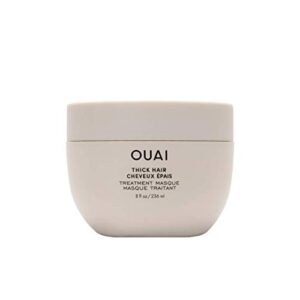 ouai treatment masque. repair and restore hair with the deeply moisturizing hair masque. leave hair feeling soft, smooth and strong. free from parabens and phthalates (8 fl oz) (new – thick)