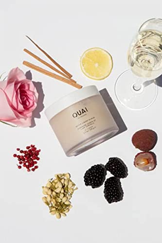 OUAI Scalp & Body Scrub. Deep-Cleansing Scrub for Hair and Skin that Removes Buildup, Exfoliates and Moisturizes. Made with Sugar and Coconut Oil. Free from Parabens, Sulfates and Phthalates (8.8 oz)