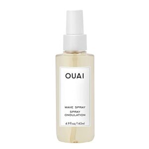 ouai wave spray. for perfect yet effortless beachy waves. the wave spray adds texture, body and shine and is safe for color- and keratin-treated hair. free from parabens and sulfates (4.9 oz)