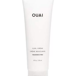 OUAI Curl Crème, The Universal Crème for All Curl Types, Fragrance-Free, 8 Fluid Ounces