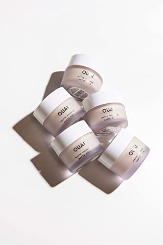 OUAI Matte Pomade. Add Hold, Texture and Separation for an Effortlessly Styled Piecey Look. Control Ends and Create a Matte Finish for Cool yet Casual Hair. Free from Parabens (1.7 oz)