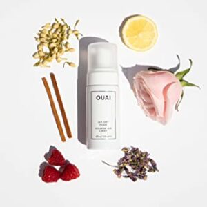 OUAI Air Dry Foam. Wash and Wear Mousse for Perfect Air-Dried Waves. Packed with Kale and Carrot Extract to Condition, Protect and Detangle Hair. Free from Parabens, Sulfates and Phthalates. (4 oz)