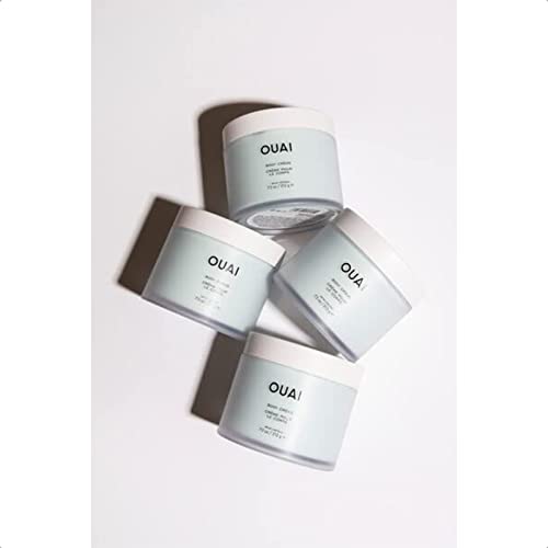 OUAI Body Crème. Super Hydrating Whipped Body Cream Softens Skin and Gives it a Healthy Glow. Cupuaçu Butter, Coconut Oil and Squalane Nurture Skin. Scented with Rose, Violet and Citrus (7.5 oz)