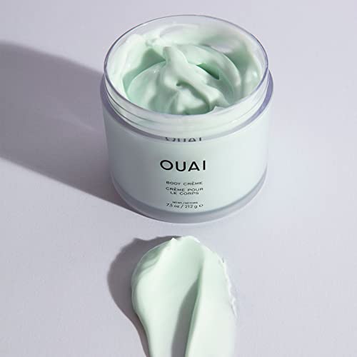 OUAI Body Crème. Super Hydrating Whipped Body Cream Softens Skin and Gives it a Healthy Glow. Cupuaçu Butter, Coconut Oil and Squalane Nurture Skin. Scented with Rose, Violet and Citrus (7.5 oz)