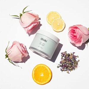 OUAI Body Crème. Super Hydrating Whipped Body Cream Softens Skin and Gives it a Healthy Glow. Cupuaçu Butter, Coconut Oil and Squalane Nurture Skin. Scented with Rose, Violet and Citrus (7.5 oz)