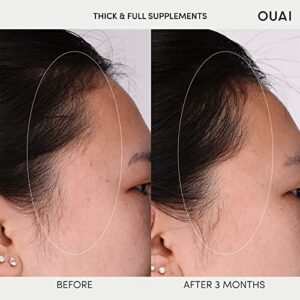 OUAI Thick & Full Hair Supplement Refill Pack, Beauty-Boosting Daily Capsules for Thinning Hair - 30 Capsules