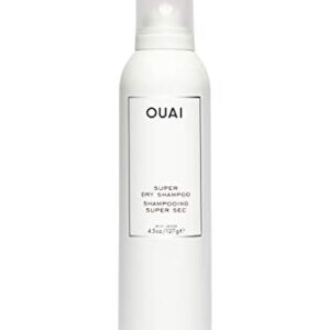 OUAI Super Dry Shampoo. Cleanse, Remove Product Buildup and Refresh Hair without Water. Adds Instant Volume and Shine to Fine, Oily Hair. Free from Parabens and Sulfates (4.5 oz)