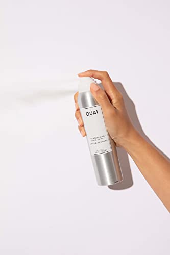 OUAI Texturizing Hair Spray. Add Texture and Volume While Absorbing Oil. Part Hair Spray, Part Dry Shampoo, the Spray Instantly Refreshes Hair. Free from Parabens and Sulfates (4.6 Oz)