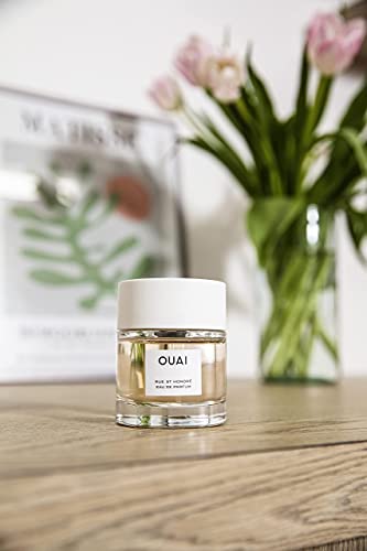 OUAI Rue St. Honore Eau de Parfum. An Elegant Perfume Perfect for Everyday Wear. The Fresh Floral Scent has Notes of Violet, Gardenia, and Delicate Hints of Ylang Ylang and Musk (1.7oz)
