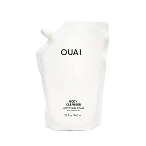 ouai body cleanser refill pouch. nurture, balance and soften skin. made with jojoba seed, rose hip oil to hydrate skin. free from parabens, sulfates sls and sles and phthalates (32 fl oz)