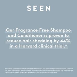 SEEN Shampoo Fragrance, Free - Non-Comedogenic & Sulfate-Free Hair Shampoo- Dermatologist-Developed - Safe for Sensitive & Acne Prone Skin