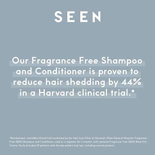 SEEN Shampoo Fragrance, Free - Non-Comedogenic & Sulfate-Free Hair Shampoo- Dermatologist-Developed - Safe for Sensitive & Acne Prone Skin