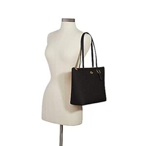 Coach Women's Outline Signature Zip Tote (IMBlack)