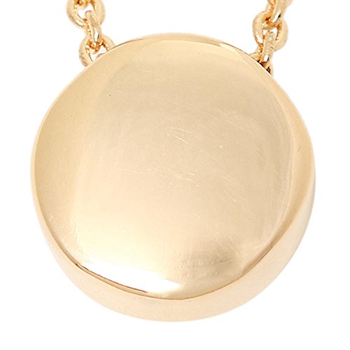 COACH Open Circle Stone Necklace-Rose Gold