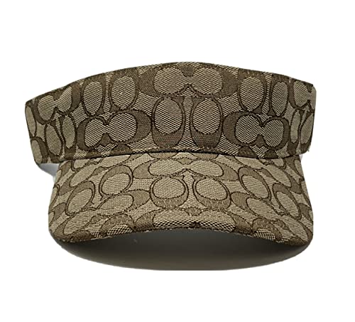 COACH Men's Signature Visor (Khaki Signature)