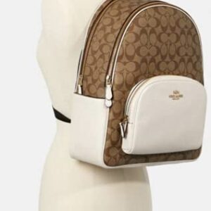 Coach 6495 Large Court Backpack In Signature Canvas