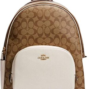 Coach 6495 Large Court Backpack In Signature Canvas