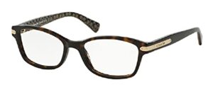 coach eyeglasses hc 6065 5291 dark tortoise