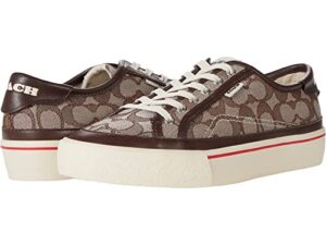 coach citysole platform jacquard oak/saddle 9.5 b