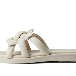 COACH Georgie Leather Sandal White 9 B (M)