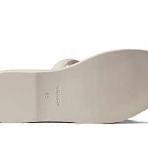 COACH Georgie Leather Sandal White 9 B (M)