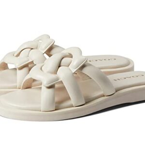 COACH Georgie Leather Sandal White 9 B (M)