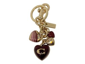 coach signature heart cluster bag charm style no. cf008