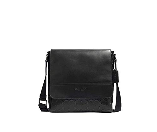 Coach Houston Map Crossbody (QB/Black Embossed)