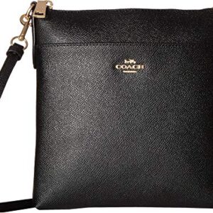 COACH Crossgrain Leather Kitt Black/Gold One Size