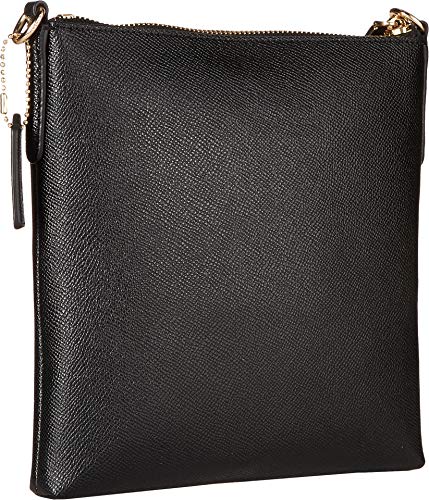 COACH Crossgrain Leather Kitt Black/Gold One Size