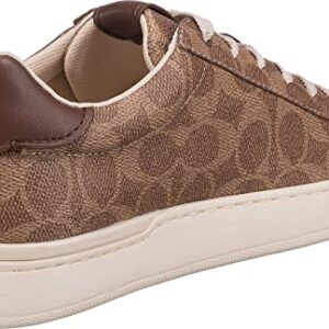 COACH Lowline Low Top for Women - Cushioned Insole, Supportive and Stable Lightweight Casual Sneakers Tan PVC 8.5 B - Medium