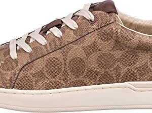 COACH Lowline Low Top for Women - Cushioned Insole, Supportive and Stable Lightweight Casual Sneakers Tan PVC 8.5 B - Medium