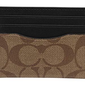 Coach Men ID Card Case Signature QB/Tan