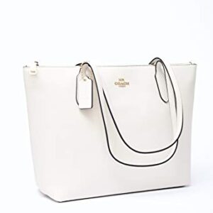 Coach Zip Top Tote in Chalk