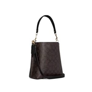 COACH Mollie Bucket Bag 22 In Signature Canvas Brown/Black