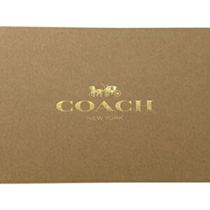 COACH Boxed Corner Zip Glitter Wristlet Black Cherry